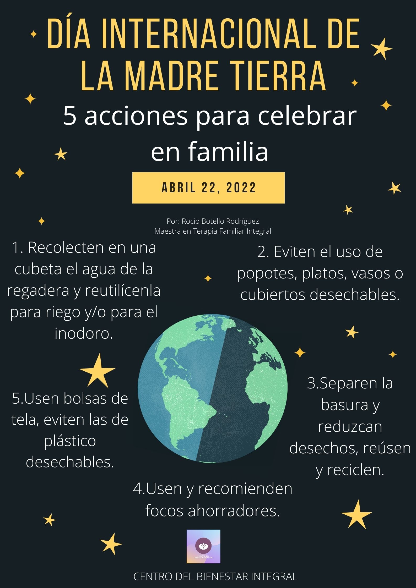 Tips Para Celebrar El Día Internacional De La Madre Tierra Centro Del